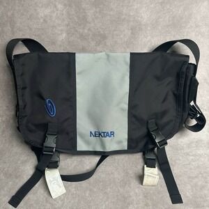 Timbuk2 Commute Messenger Crossbody Bag *Nektar Logo Black Blue Grey
